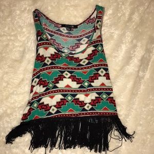 Aztec Tank | Fringe Detail